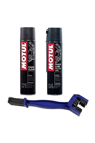 Motul Zincir Bakım Seti C1+C4+Zincir Temizleme Fırçası