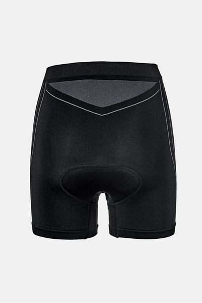 Tchibo Women Sportswear Fit Plain Cycling Shorts, Black