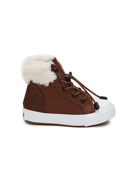 Vicco Kuga Furry Orthopedic Παιδικές Μπότες Καφέ