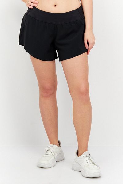 Reebok شورت تدريب رياضي مناسب للنساء، أسود