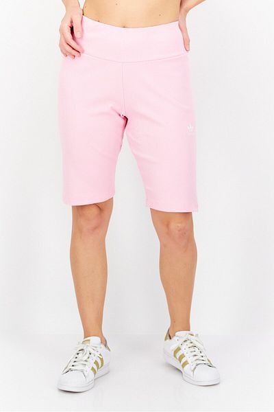 Adidas Originals Women Sportswear Fit Ribbed Training Shorts, Pink
