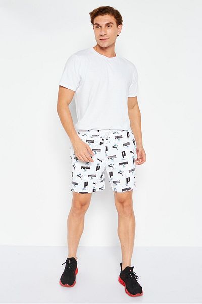 Puma Men Sportswear Fit Training Short, White Combo