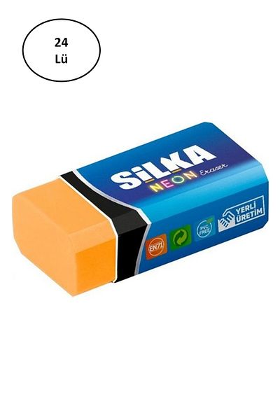 Rasanet Silka Art.3 Neon Eraser 24's Pack