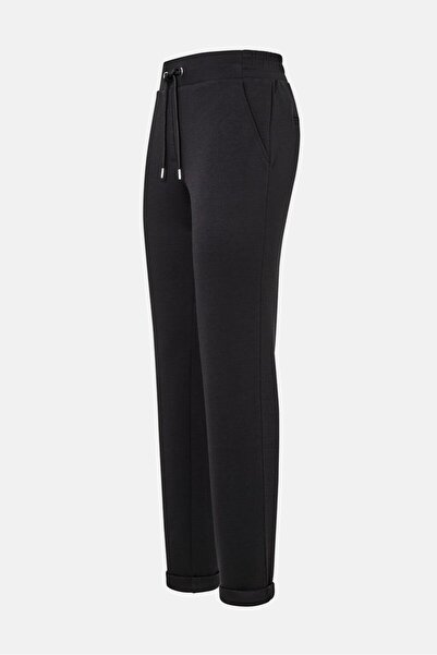Tchibo Women Straight Leg Plain Jogger Pants, Black