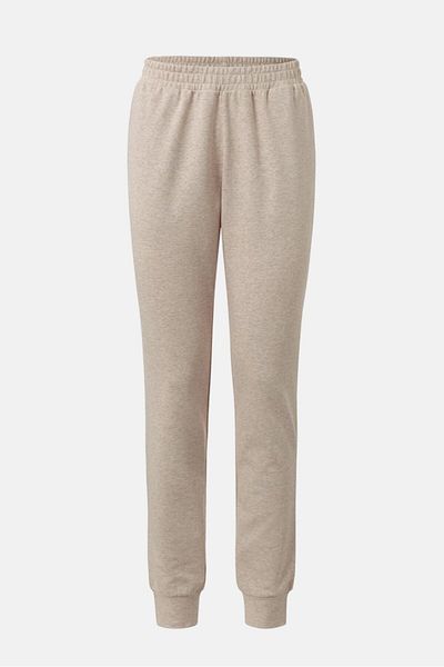 Tchibo Women Regular Fit Plain Sweatpants, Beige