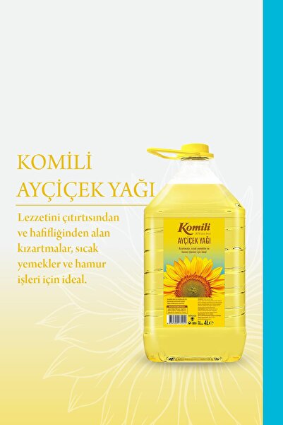 Komili Ayçiçek Yağı 4 Lt Pet