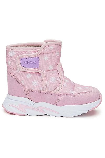 Vicco Monny Phylon Rubber Sole Orthopedic Παιδικές Μπότες Χιονιού Ροζ