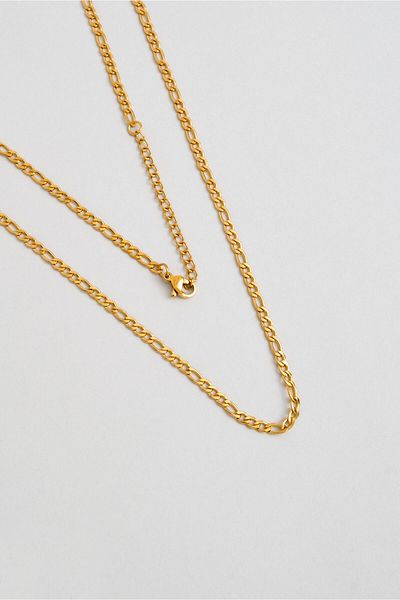 So CHIC... Classic Yellow Plated Steel Men's Necklace
