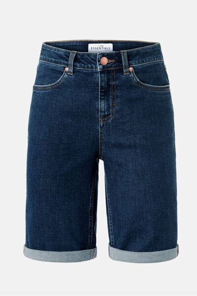 Tchibo Women Dark Washed Denim Shorts, Navy Blue