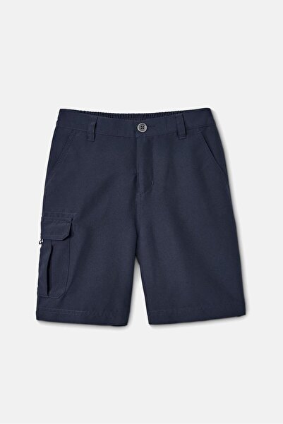 Tchibo شورت عملي سادة للأولاد الصغار، أزرق داكن