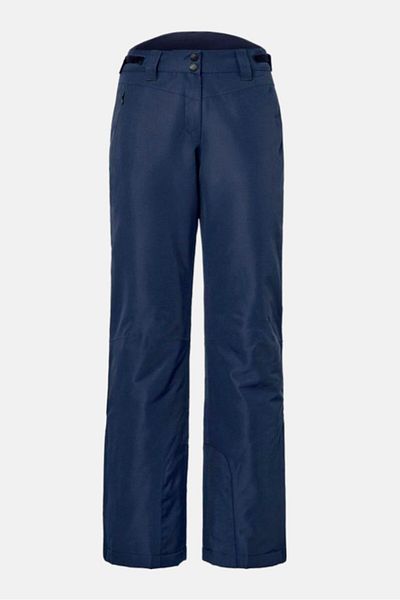 Tchibo Women Regular Fit Plain Outdoor Ski Pants, Navy Blue