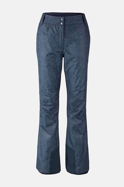 Tchibo Women Regular Fit Textured Snow Board Pants, Blue