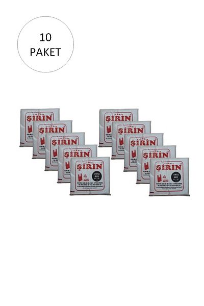 Şirin White Thick Athlete Bag Medium Size 28x50 Cm 1 Kg 10 Pack (Takriben 750 Pieces)
