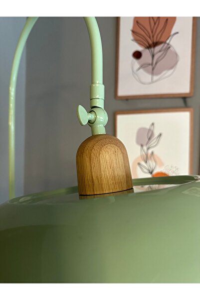 Bamyum Mint Lambader Hareketli Başlık Sehpalı Modern Dekoratif Metal Oturma Odası Çalışma Odası Zemin