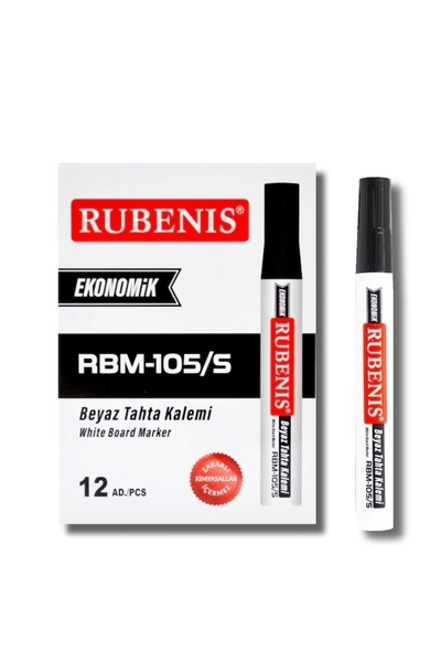 Rubenis Beyaz Tahtakalemi Siyah (12 'li Kutu) ( )