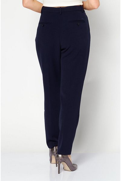 Lacoste Women Wide Leg Printed Chino Pants, Navy Blue