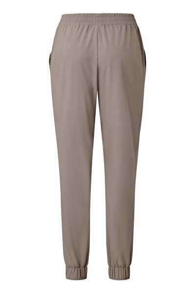 Tchibo Women Regular Fit Solid Jogger Pants, Beige