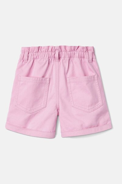 Tchibo Kids Girl Regular Fit Plain Denim Shorts, Pink