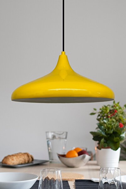 Bamyum Champion Açık Sarı Tekli Avize Sarkıt Salon Mutfak Ofis Cafe Butik Lam...