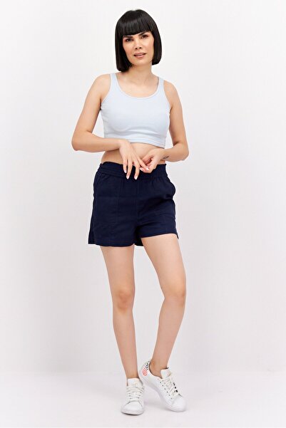 Esprit Women Solid Basic Shorts, Navy