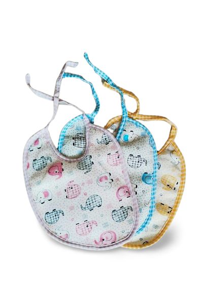 AC BOX 3 Cute Patterned Oilcloth Bibs