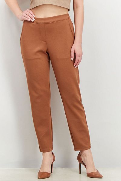 Tchibo Women Pull On Plain Pants, Brown