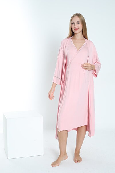 Miss Dünya Lissa Set cămașă de noapte pentru maternitate și maternitate cu ha...