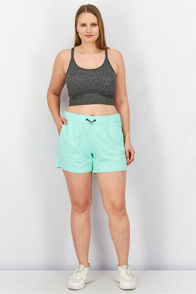 Tchibo Women Sportswear Fit Training Shorts, Light Green