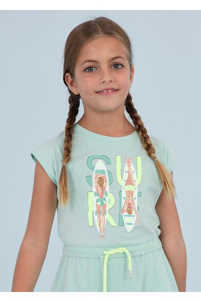 MAYORAL Summer Printed Girl's Shorts Jumpsuit - 6848