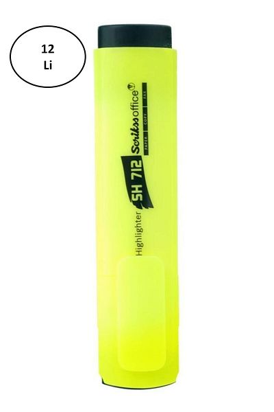 Scrikss Highlighter (CHARM PEN) Cut Tip Yellow (PACK OF 12)