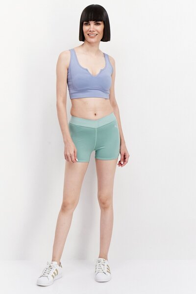 Puma Women Sportswear Fit Training Shorts, Dark Green