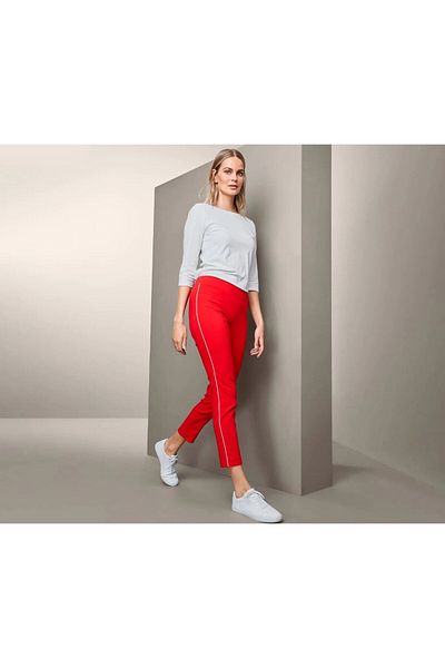 Tchibo Women Plain Stretch Pants, Red