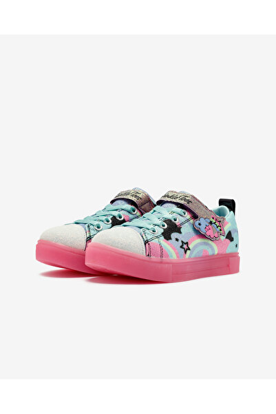SKECHERS Twinkle Sparks Ice 2.0 - Shimmering Sky Büyük Kız Çocuk Siyah Işıklı Spor Ayakkabı 314749l Bkmt
