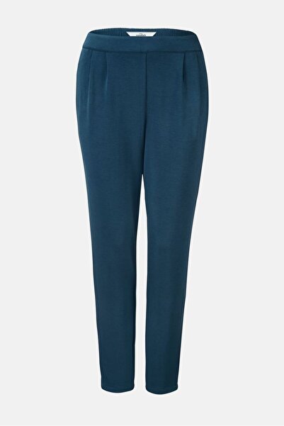 Tchibo Women Regular Fit Plain Drawstring Jogger Pants, Pale Blue