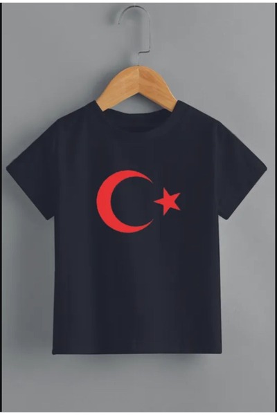 JENOLAN TRICOU CU MÂNECĂ SCURTĂ PENTRU COPII, CU IMPRIMARE ATATURK / STEAG, N...
