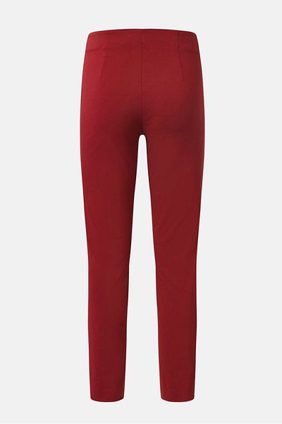 Tchibo Women Plain Straight Leg Pants, Maroon
