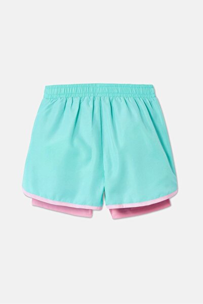 Tchibo Kids Girl Pull,On Running Shorts, Turquoise