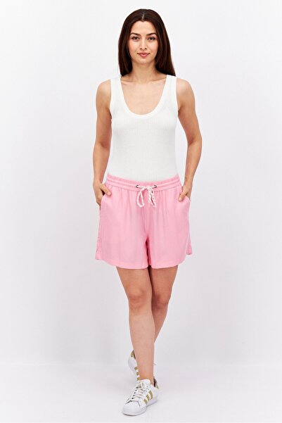 Esprit Women Plain Basic Shorts, Pink