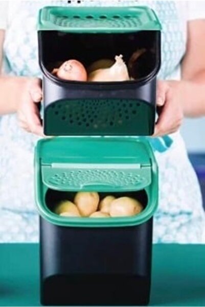 Tupperware Midi Onion Garlic Storage Container Set of 2