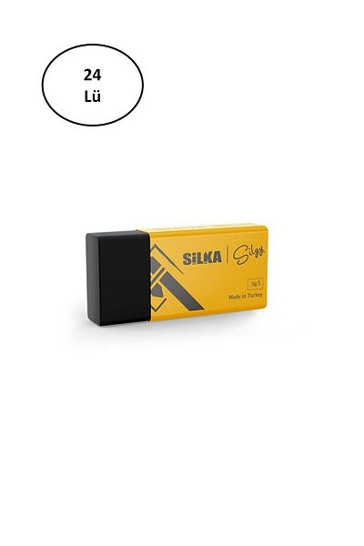 Silka Black Rock 24-Piece Medium Eraser Set