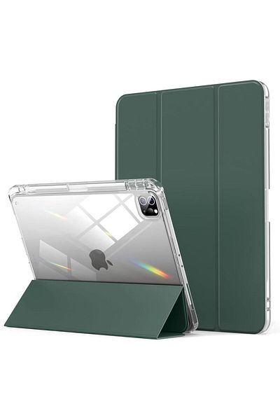 UnDePlus Apple iPad Air 13Inch M2 - Transparent Acrylic, Pen Compartment, Detachable Case A2898 A2899 A2900