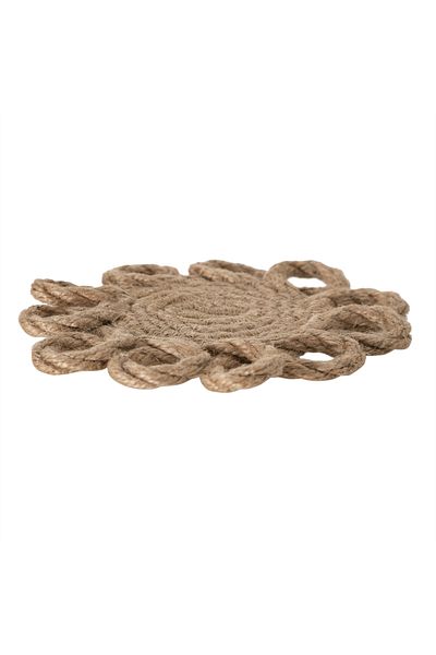 Mudo Home 12CM Jute Under Cup - Flower Model