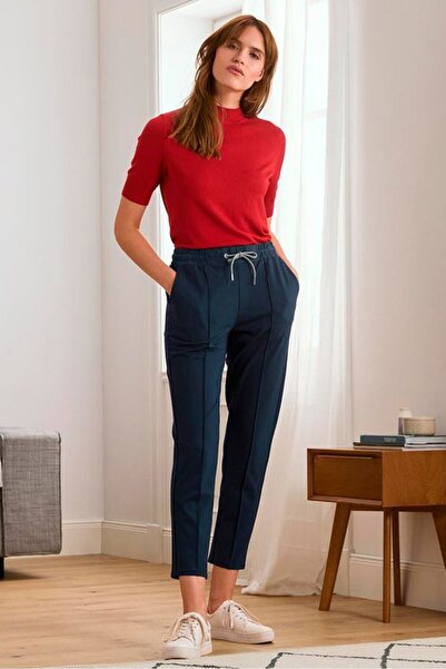 Tchibo Women Regular Fit Plain Sweatpants, Navy Blue
