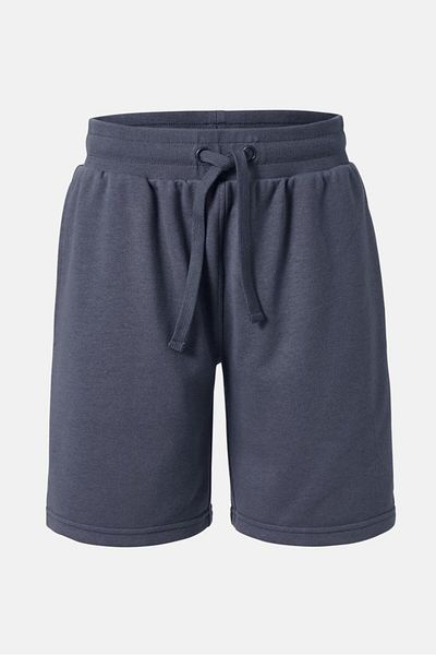 Tchibo Women Draw String Solid Bermuda Shorts, Navy Blue