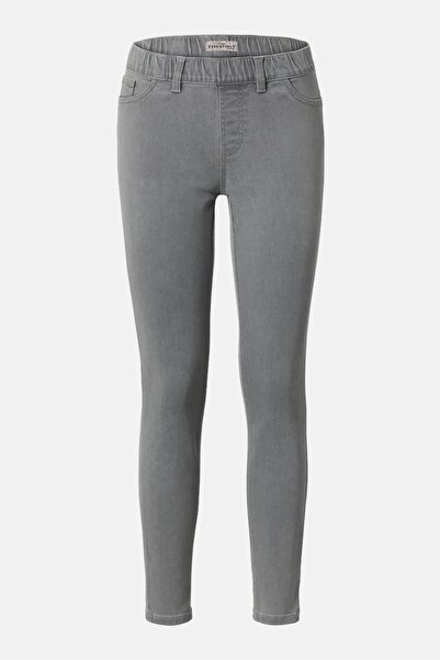 Tchibo Women Slim Fit Plain Stretchable Jeggings, Grey