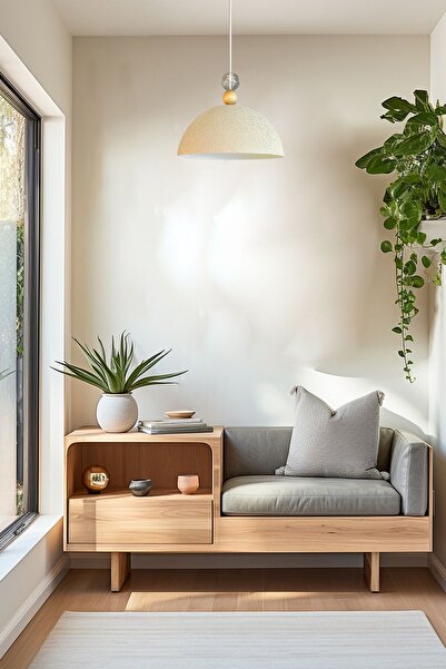 Bamyum Yimpi Dokulu Açık Krem Kristal Boncuk Avize Tekli Sarkıt Salon Kuaför Dekoratif Aydınlatma Pastane