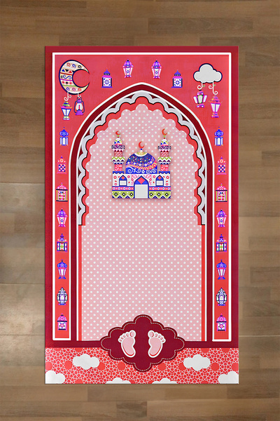 Napoli Home Dijital Baskılı Kaymaz Taban Yıkanabilir Çocuklar İçin Eğitici Na...