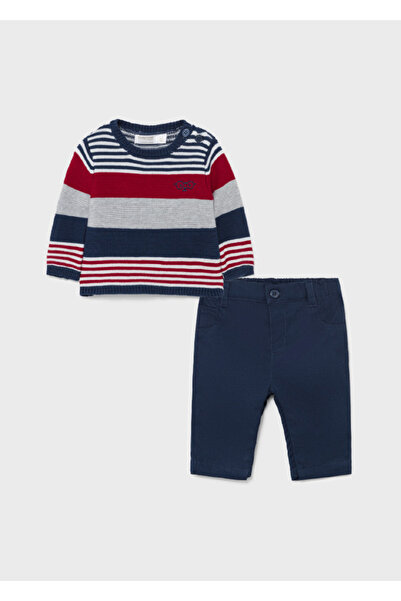 MAYORAL طقم بنطلون بلوفر للأولاد الصغار مكون من قطعتين 2523