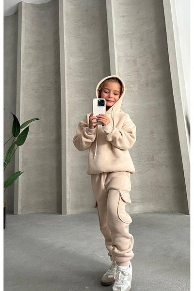 My Kids Wear Three Thread Hooded Hooded Set