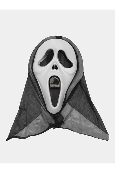 MOONFER Hooded Scream Mask Scream Mask - Ghost Mask 33x21 Cm